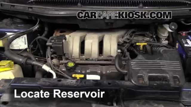 2000 Plymouth Voyager 3.3L V6 Liquide essuie-glace Ajouter du liquide